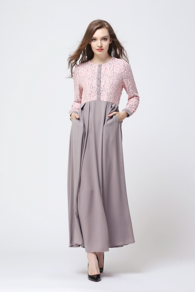BM70010 Trendy Jubah Grey