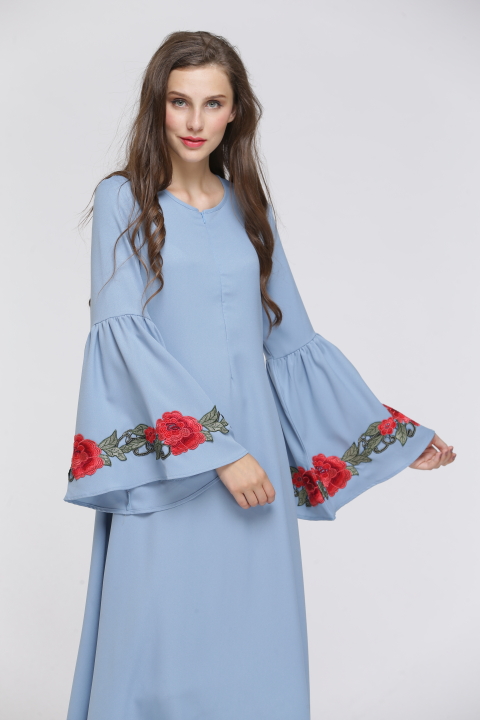 BM70013 Trendy Jubah Blue