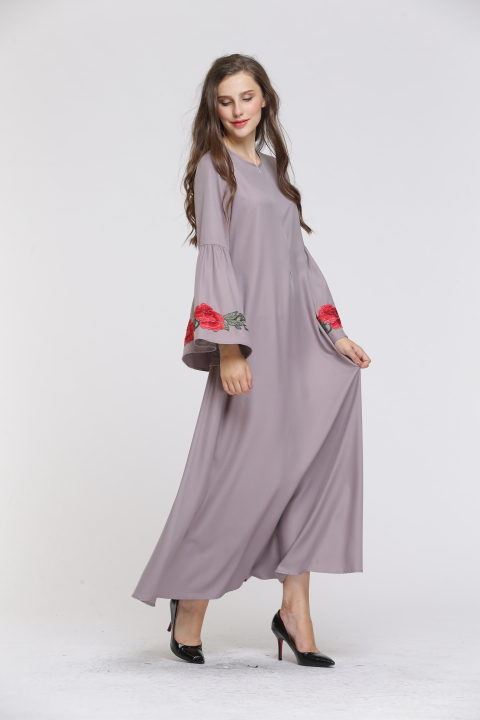 BM70013 Trendy Jubah Grey