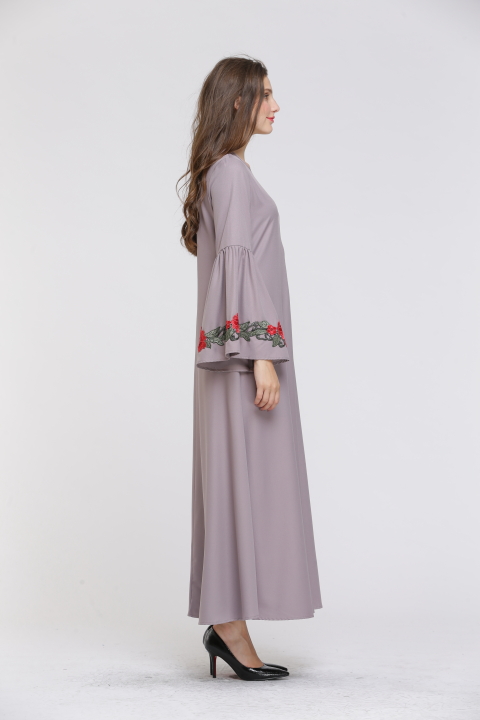 BM70013 Trendy Jubah Grey