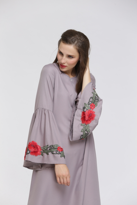 BM70013 Trendy Jubah Grey