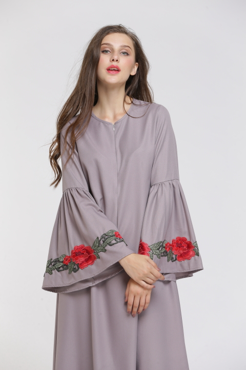 BM70013 Trendy Jubah Grey