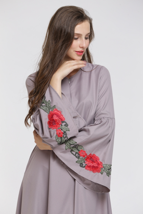 BM70013 Trendy Jubah Grey