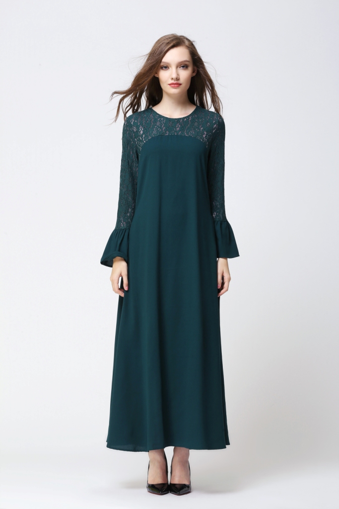 BM70014 Pretty Jubah Dark Green