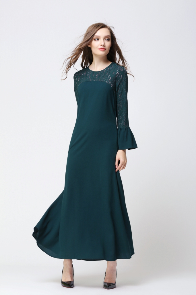 BM70014 Pretty Jubah Dark Green