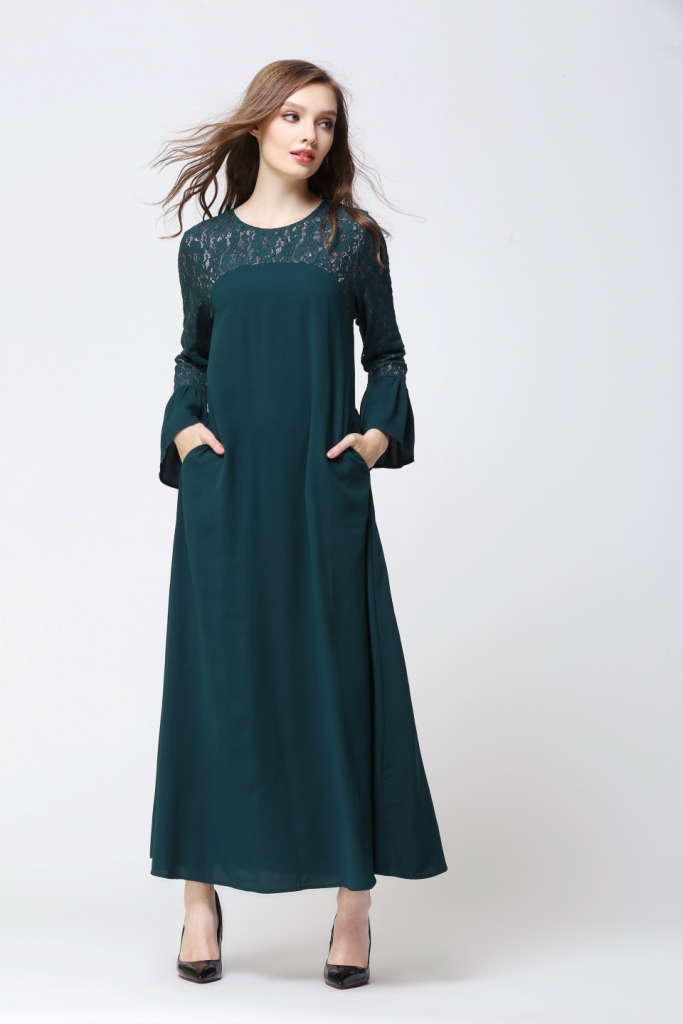 BM70014 Pretty Jubah Dark Green