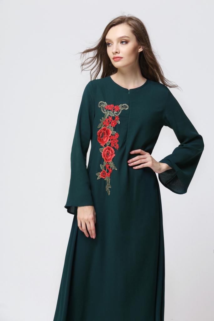 BM70020 Trendy Jubah Dark Green