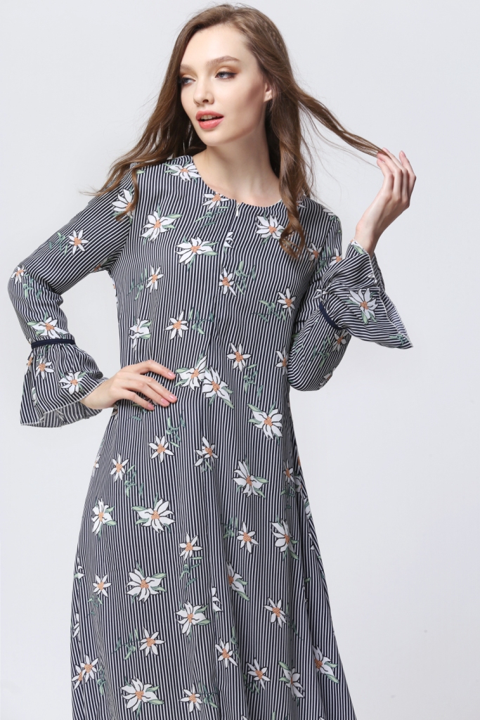 BM70022 Lovely Jubah Black