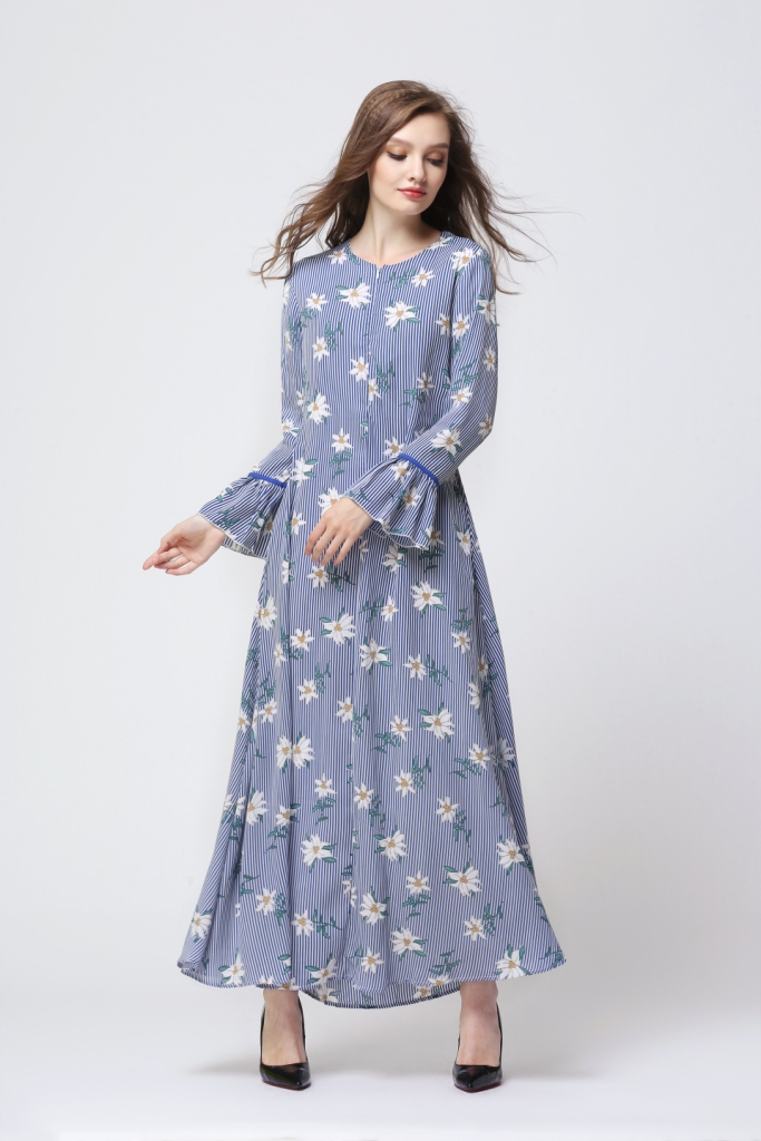 BM70022 Lovely Jubah Blue
