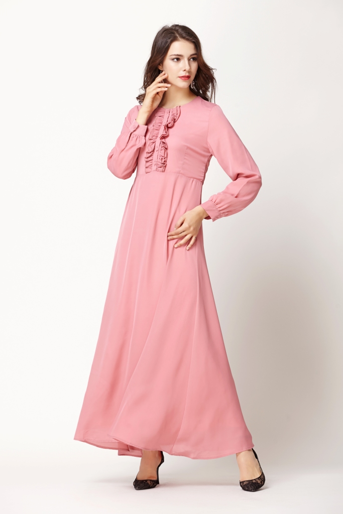 BM70023 Elegant Jubah Pink