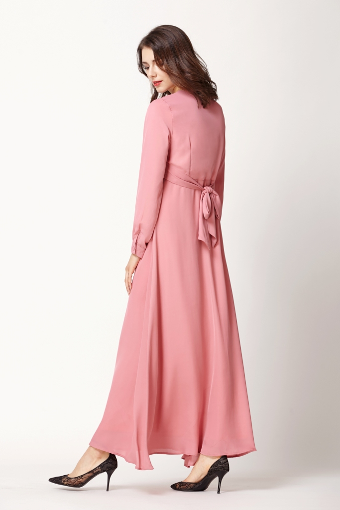 BM70023 Elegant Jubah Pink
