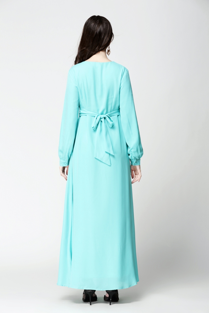 BM70023 Elegant Jubah Tiffany Blue