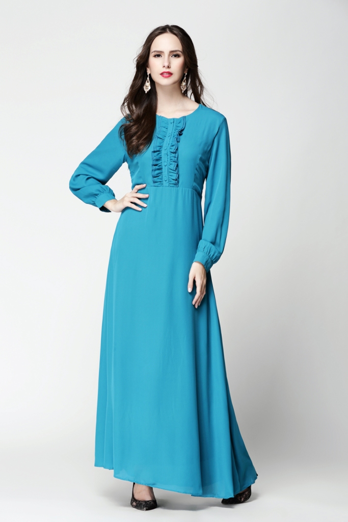 BM70023 Elegant Jubah Turquoise
