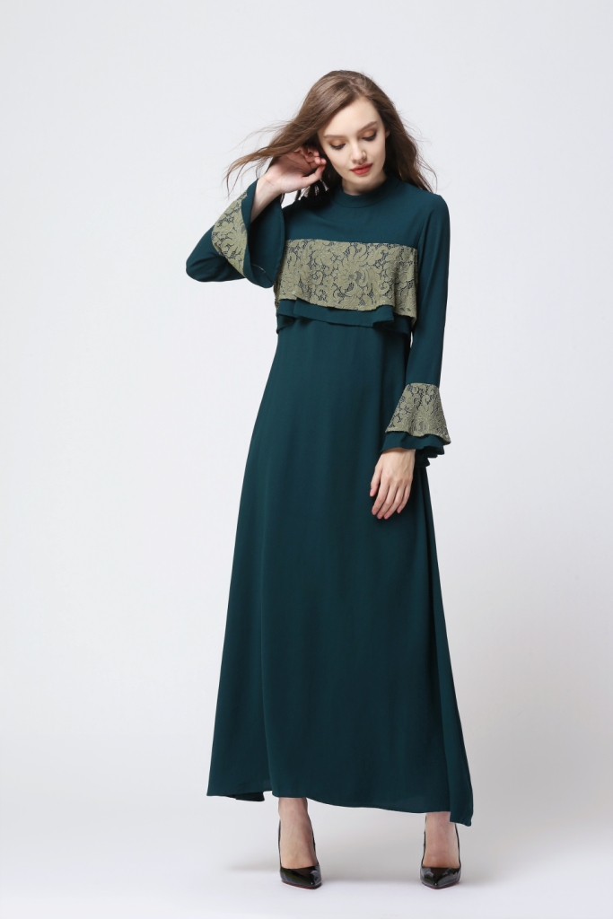 BM70024 Pretty Jubah Dark Green