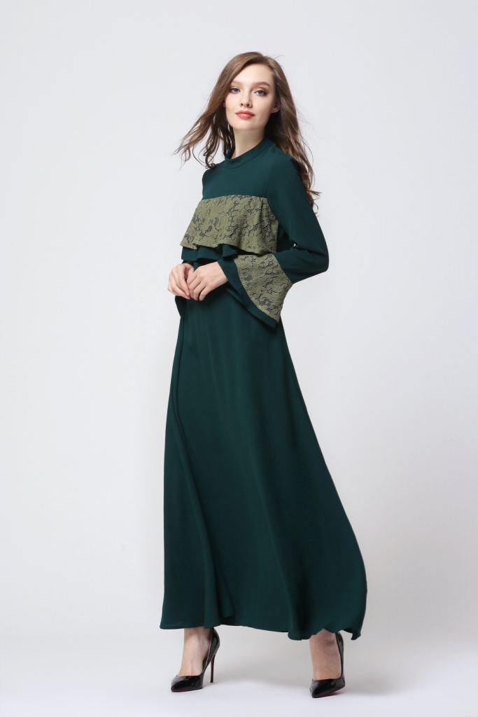 BM70024 Pretty Jubah Dark Green