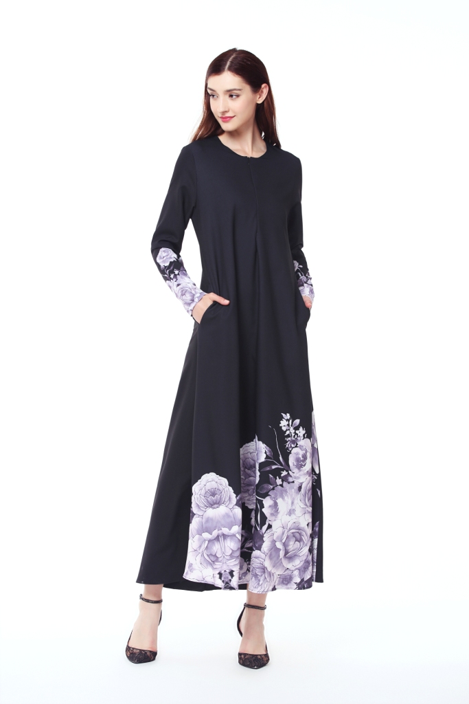 BM70026 Charming Jubah Black