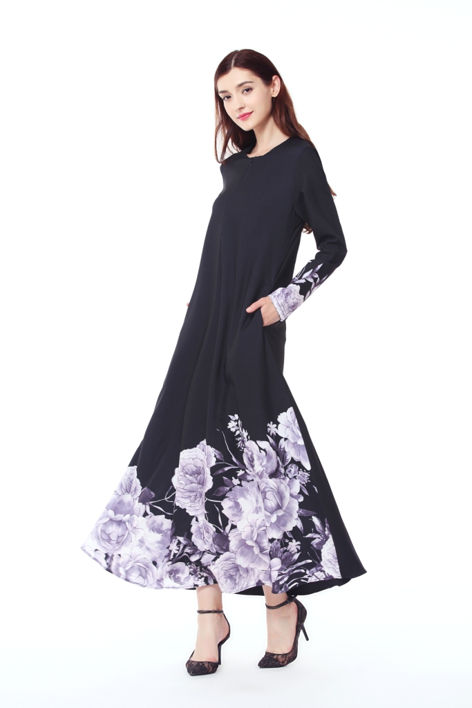 BM70026 Charming Jubah Black