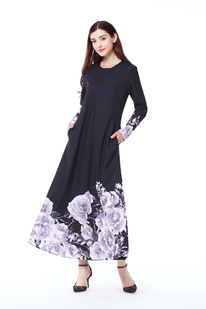 BM70026 Charming Jubah Black