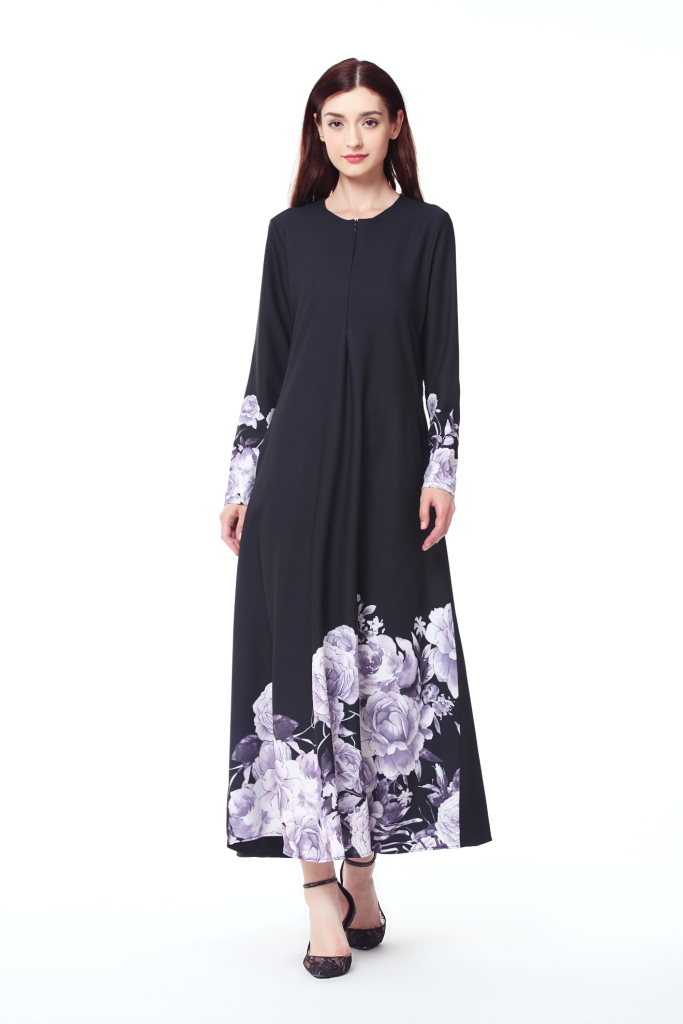 BM70026 Charming Jubah Black