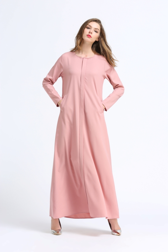 BM70029 Trendy Jubah Pink