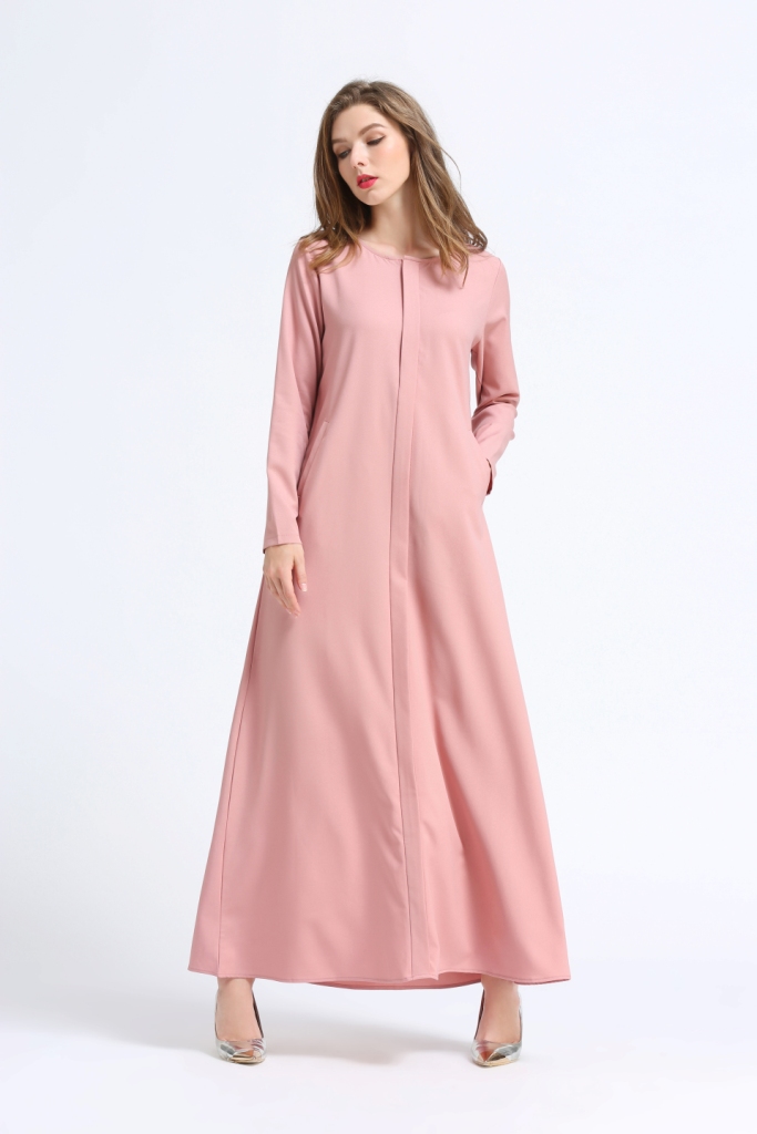 BM70029 Trendy Jubah Pink