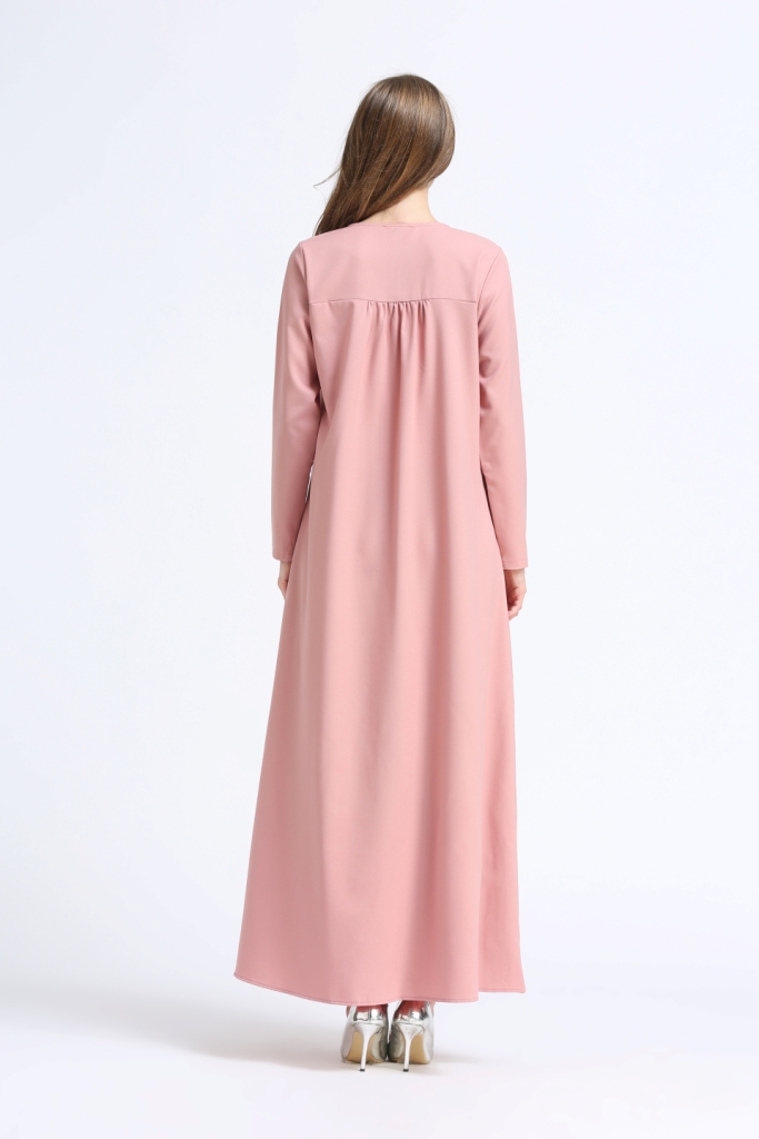 BM70029 Trendy Jubah Pink