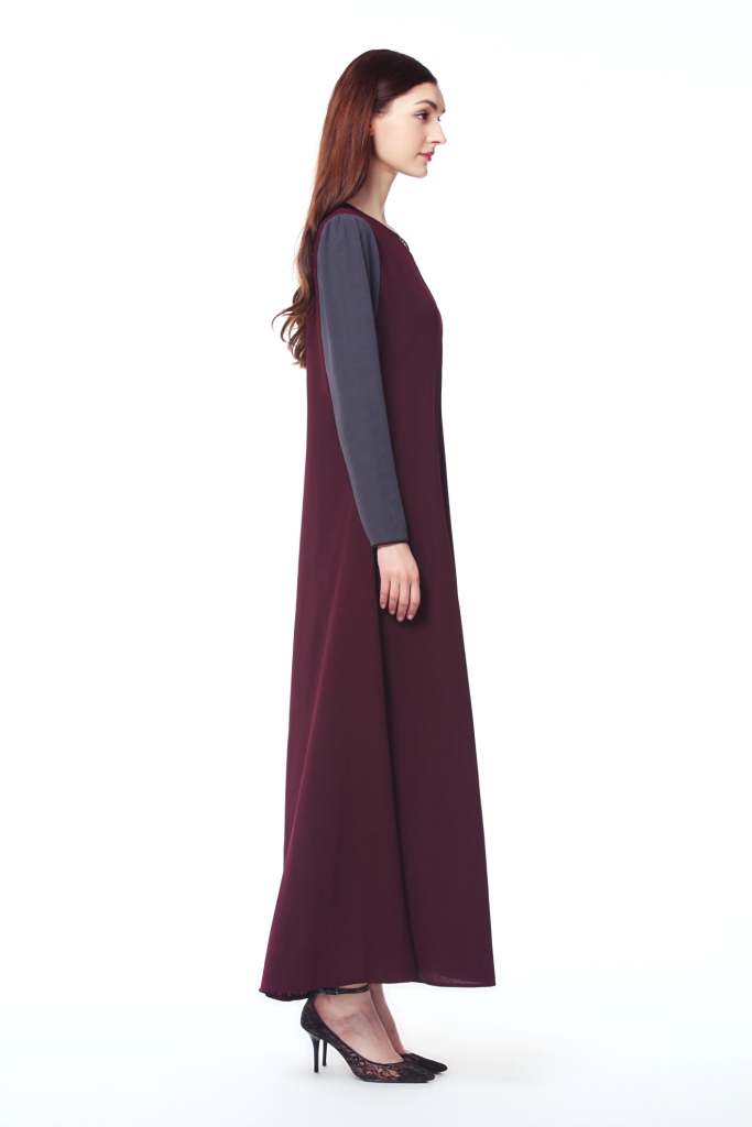 BM70032 Lovely Jubah Maroon