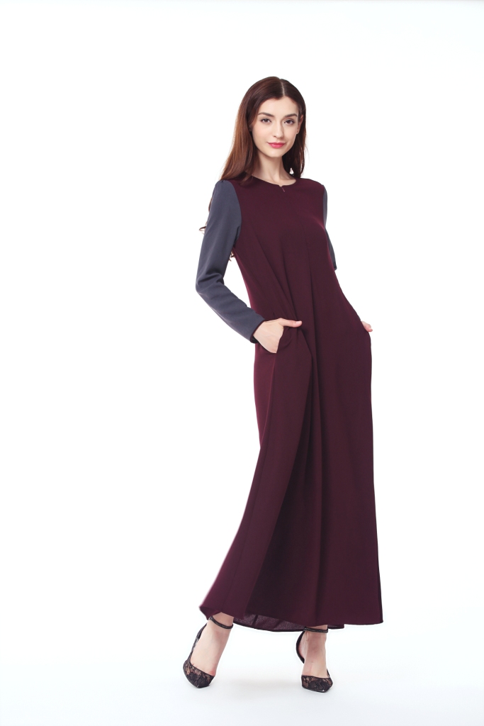 BM70032 Lovely Jubah Maroon
