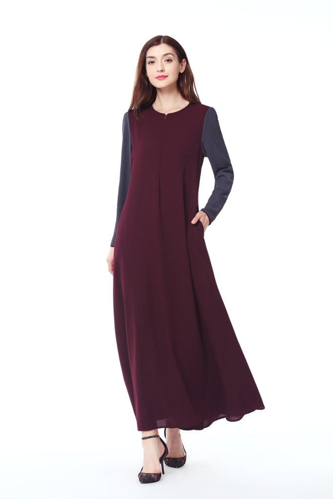 BM70032 Lovely Jubah Maroon
