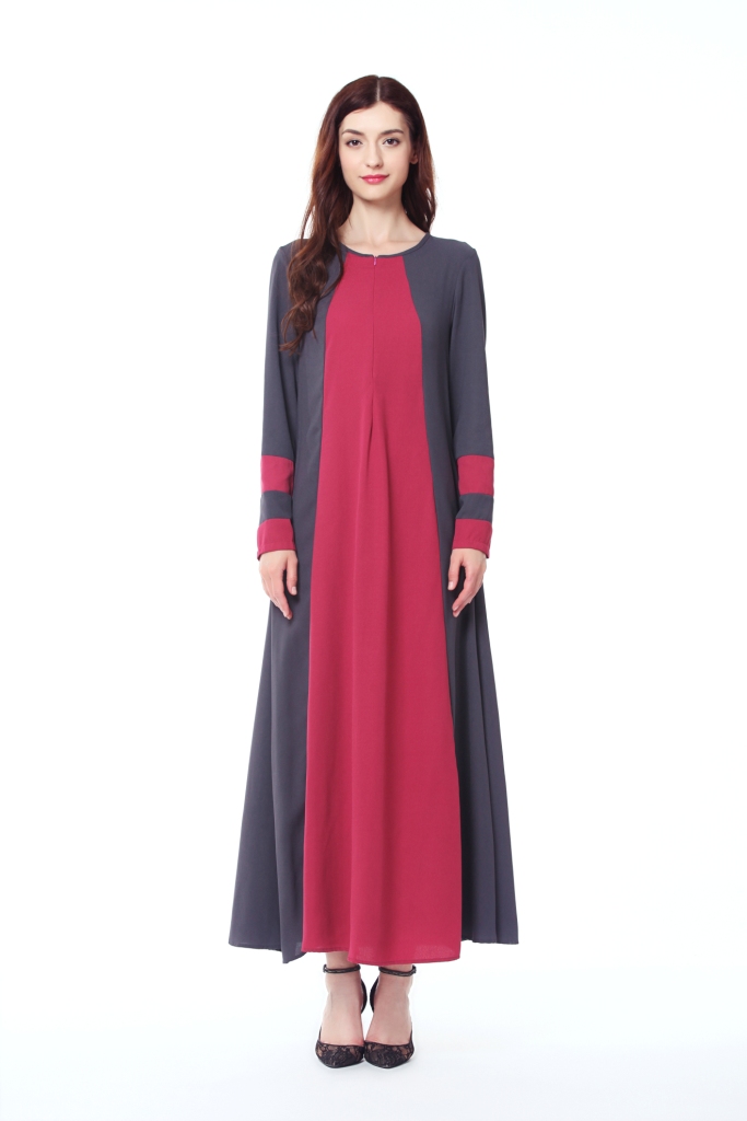 BM70035 Stylish Jubah Grey