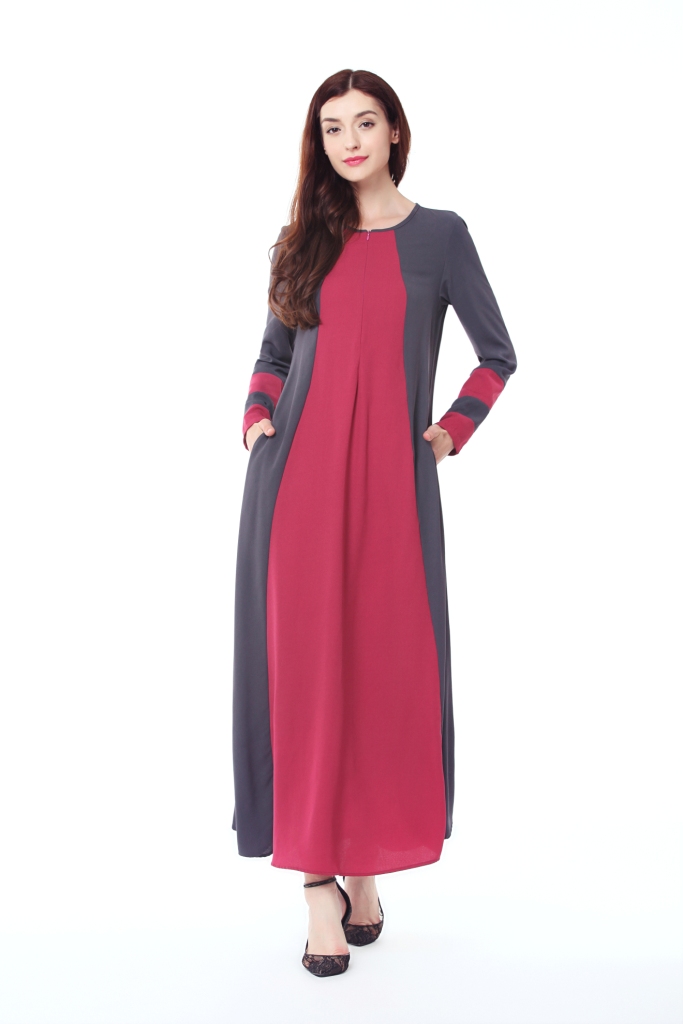 BM70035 Stylish Jubah Grey