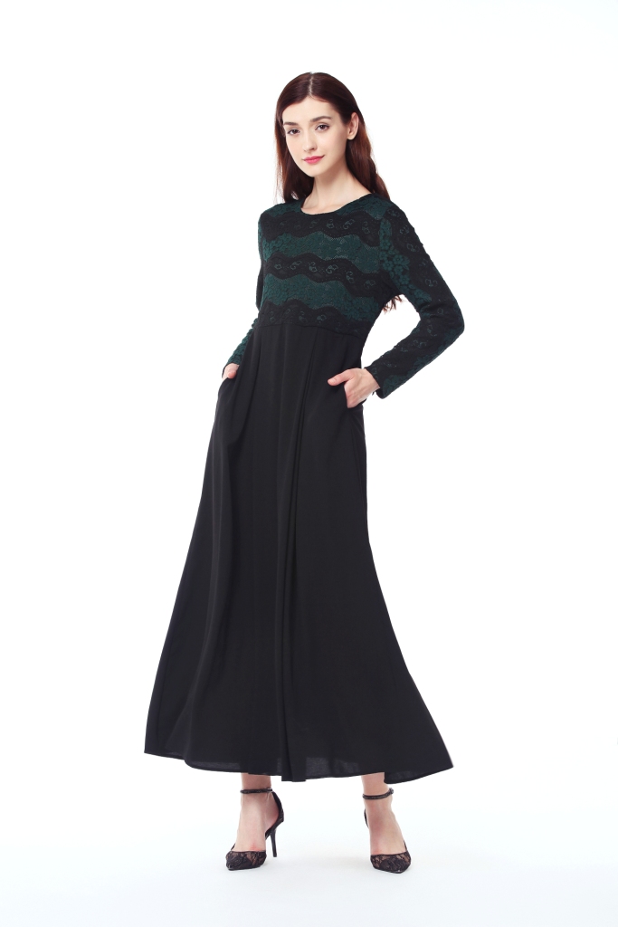 BM70036 Elegant Jubah Black