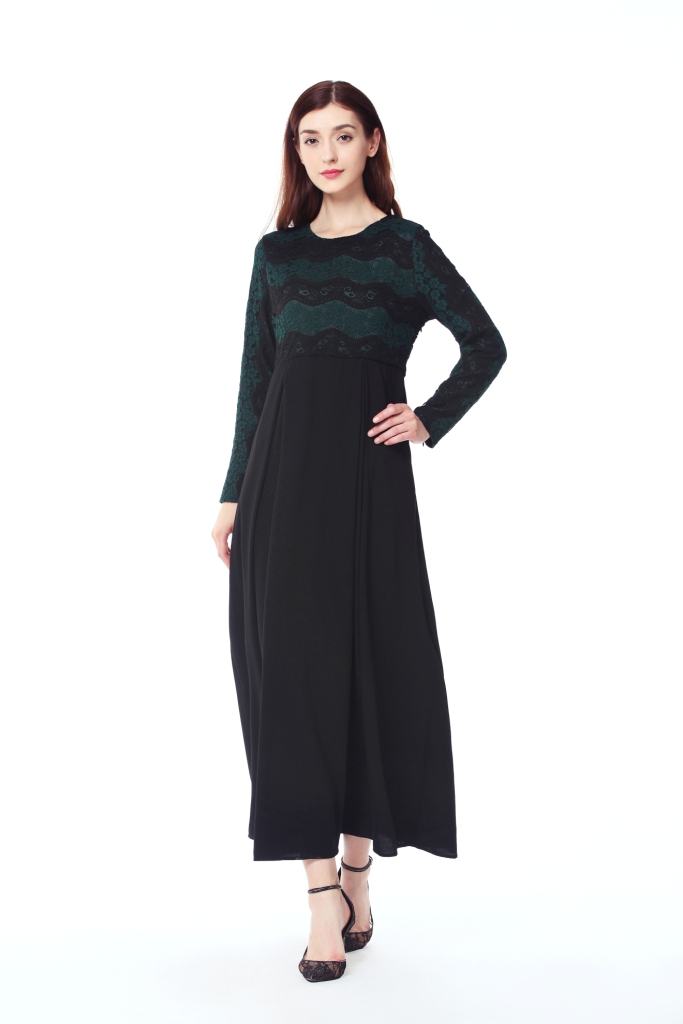 BM70036 Elegant Jubah Black