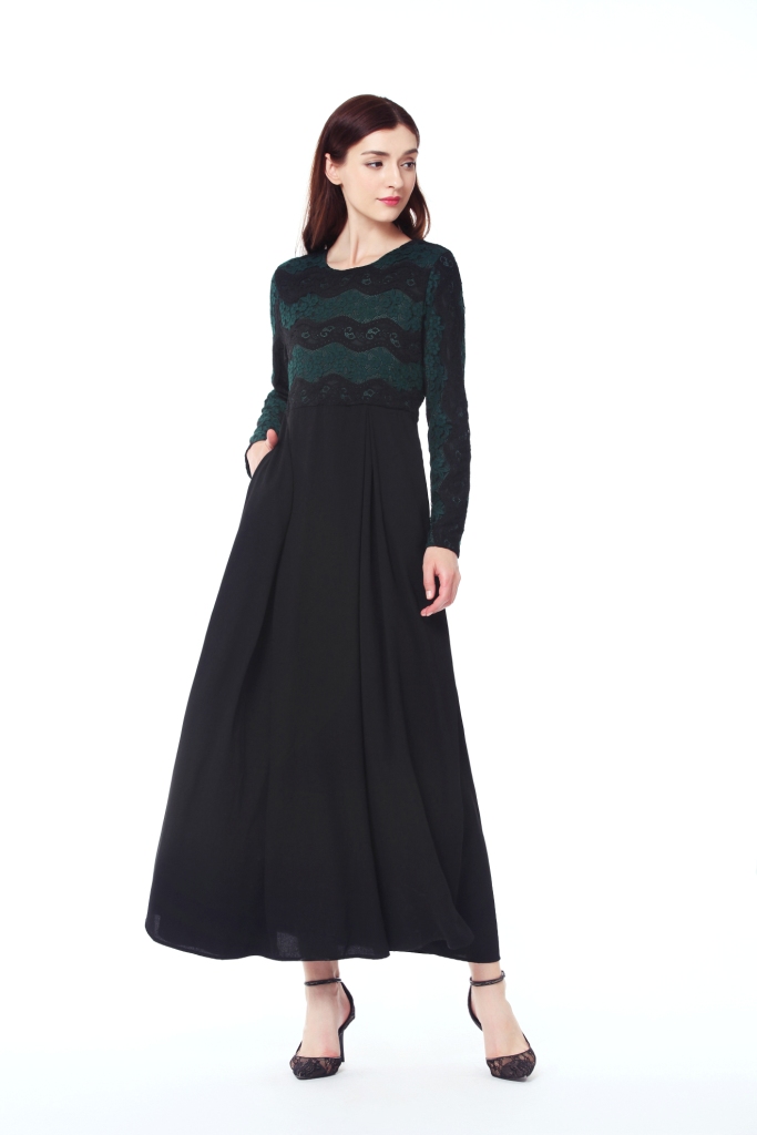 BM70036 Elegant Jubah Black