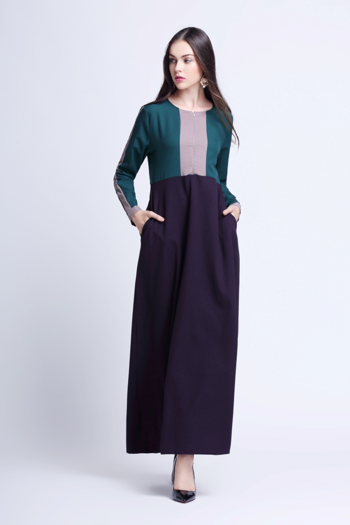 BM70044 Charming Jubah Dark Green