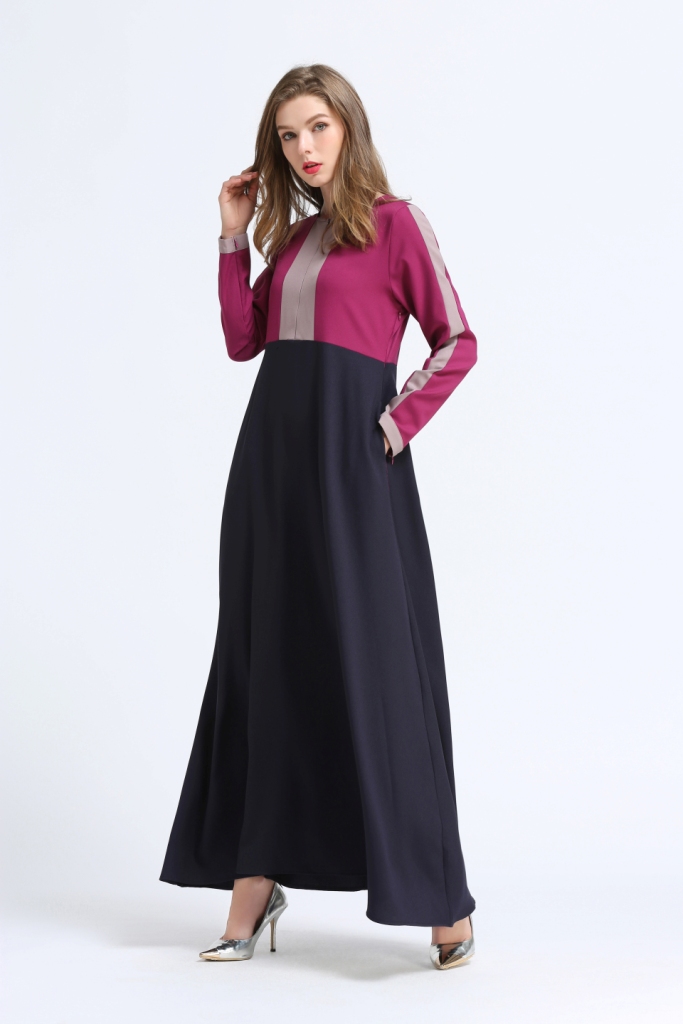 BM70044 Charming Jubah Dark Pink