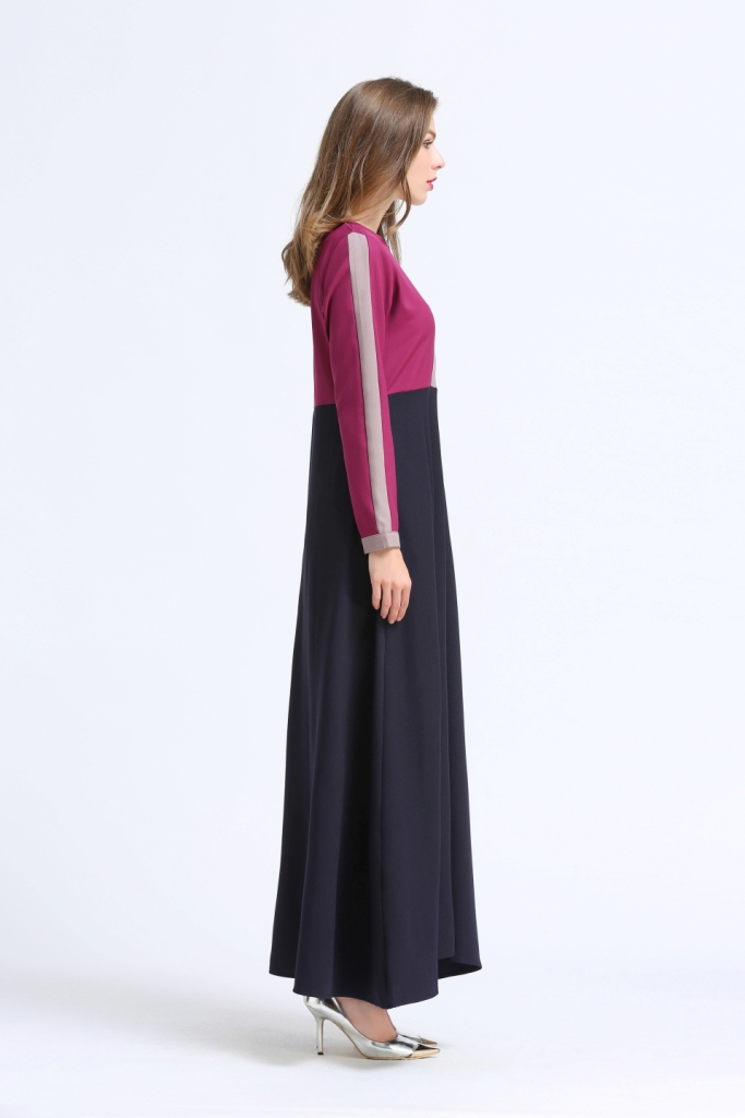 BM70044 Charming Jubah Dark Pink