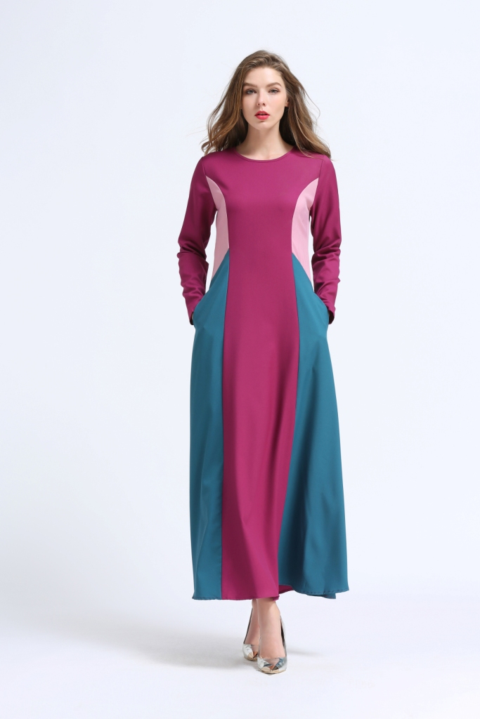 BM70045 Fashion Jubah Dark Pink