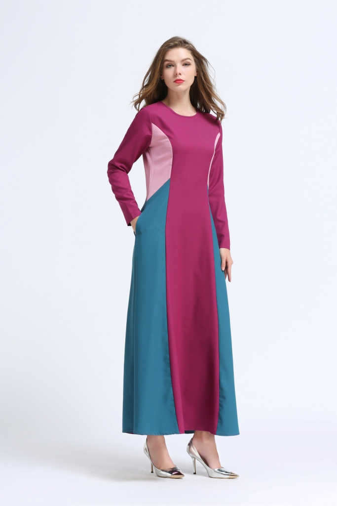 BM70045 Fashion Jubah Dark Pink