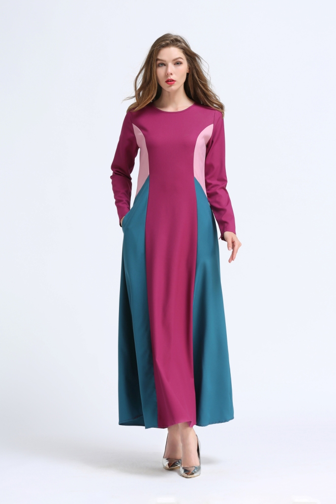 BM70045 Fashion Jubah Dark Pink