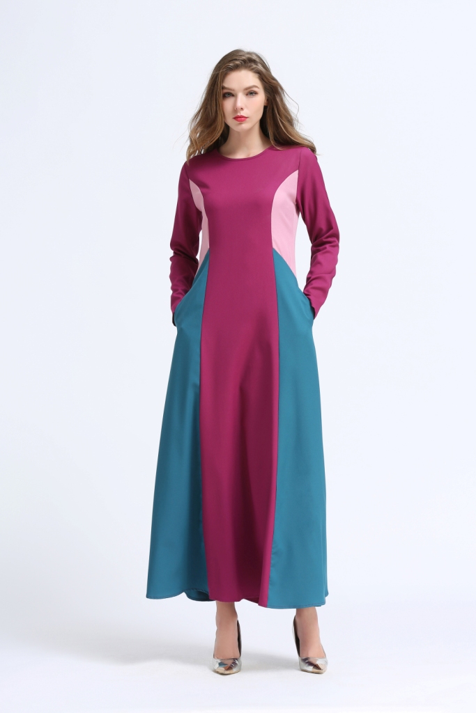 BM70045 Fashion Jubah Dark Pink