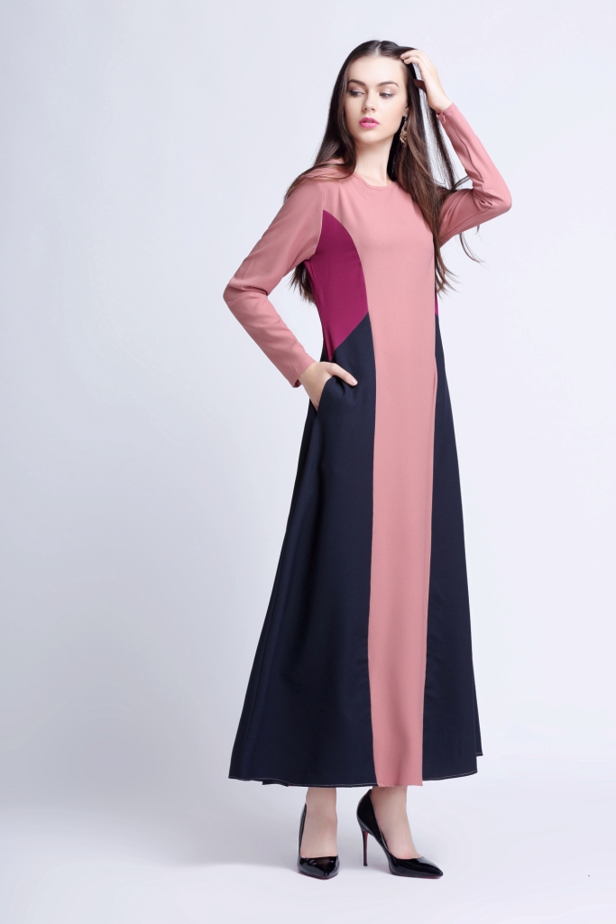 BM70045 Fashion Jubah Pink