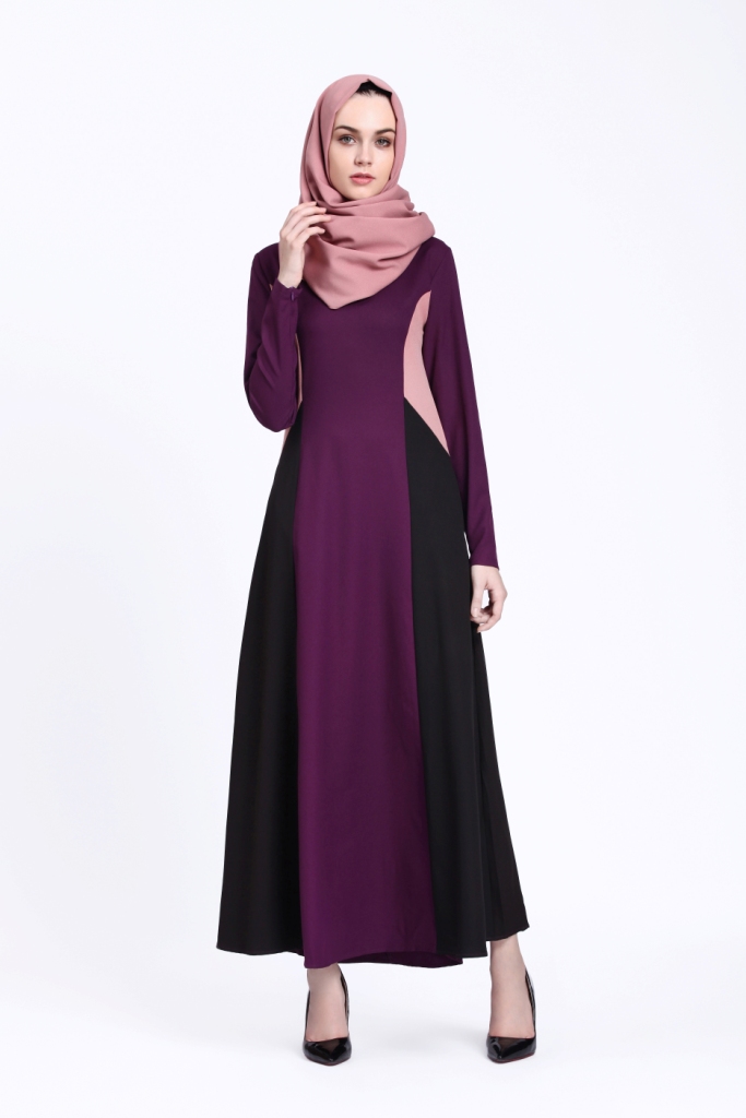 BM70045 Fashion Jubah Purple