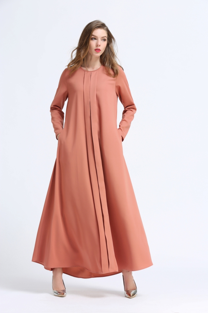 BM70046 Elegant Jubah Brown