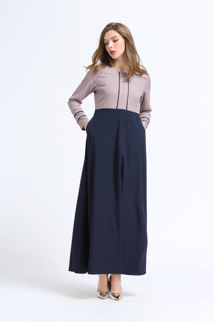 BM70048 Pretty Jubah Navy
