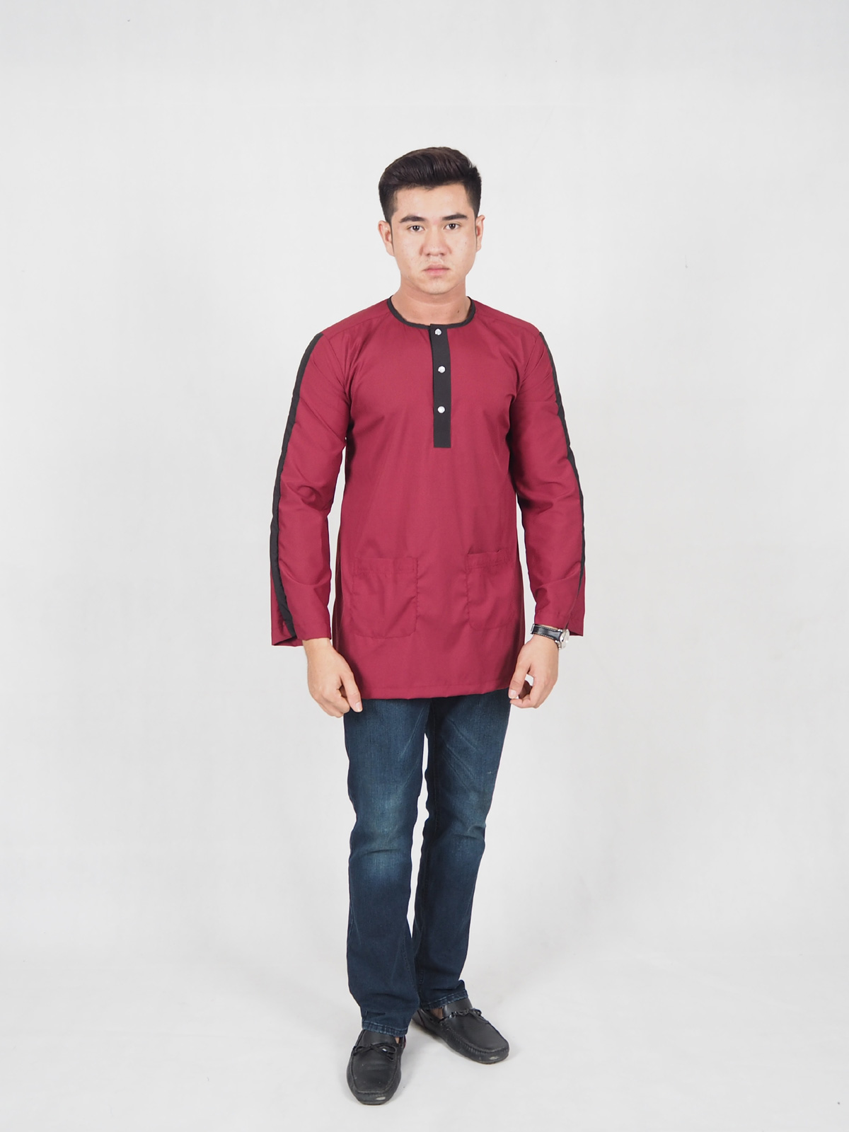 SW4594 Men Kurta Maroon