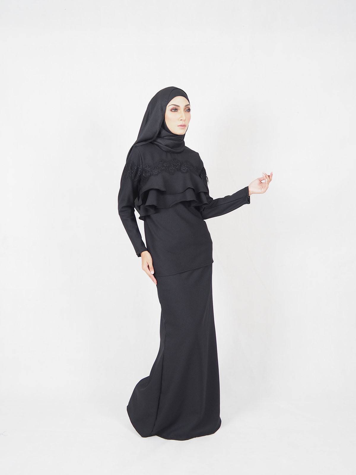 SW4602 Baju Kurung (Breastfeeding) Black