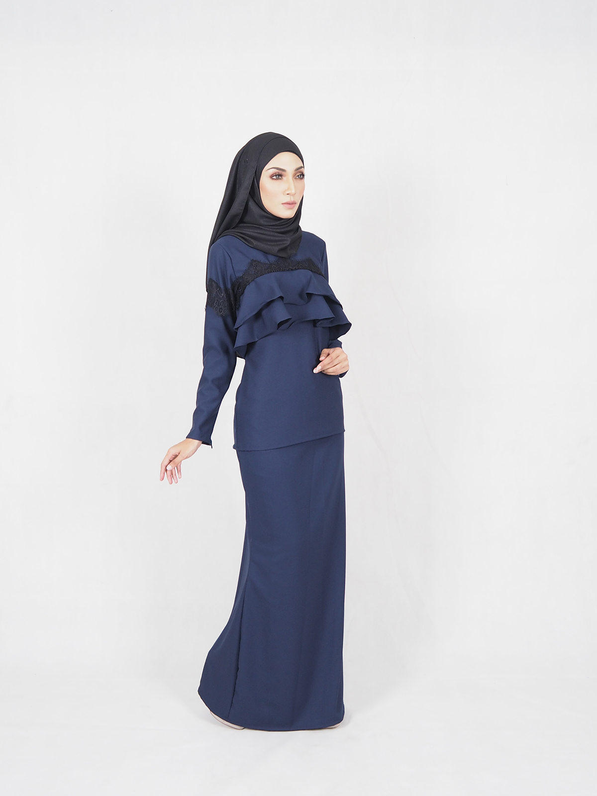 SW4602 Baju Kurung (Breastfeeding) Dark Blue