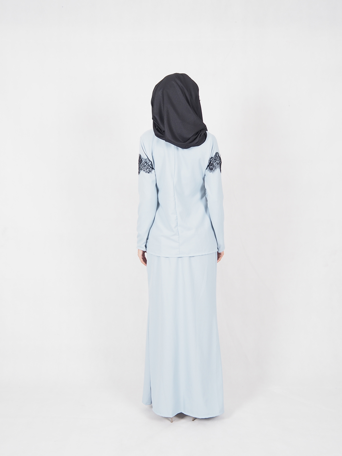 SW4602 Baju Kurung (Breastfeeding) Light Blue