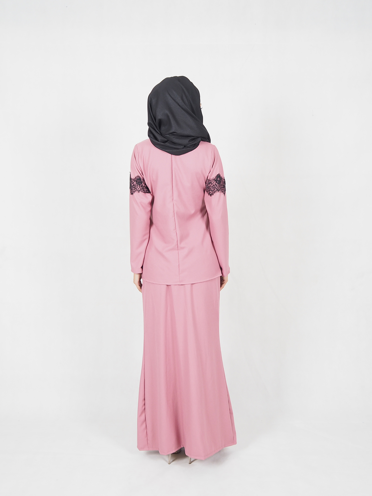 SW4606 Baju Kurung (Plus Size Breastfeeding) Pink